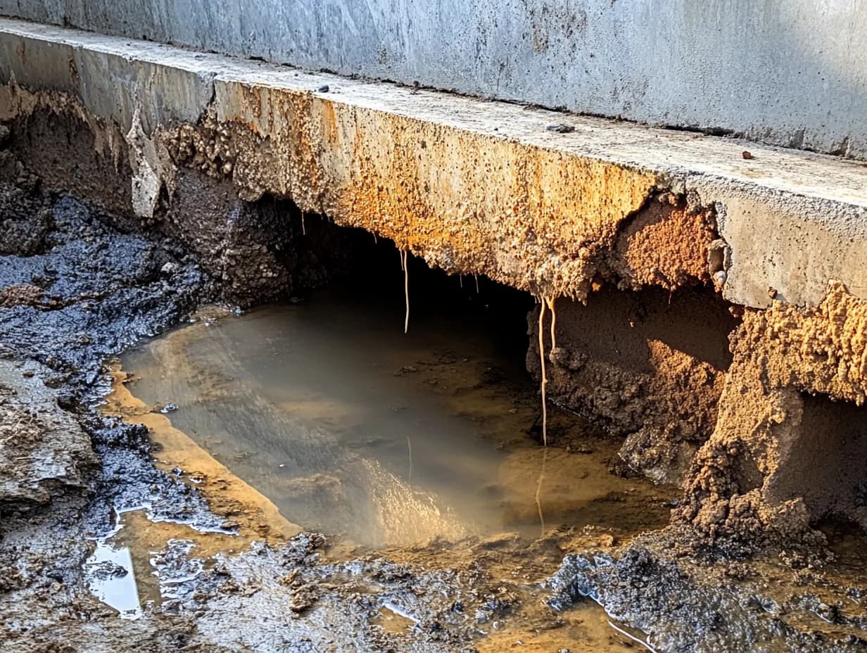 Slab leak detection and repair under a concrete foundation